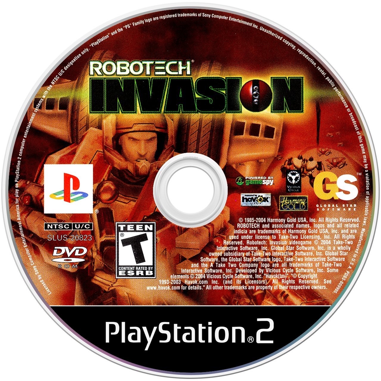 Robotech Invasion media 5 for Playstation 2